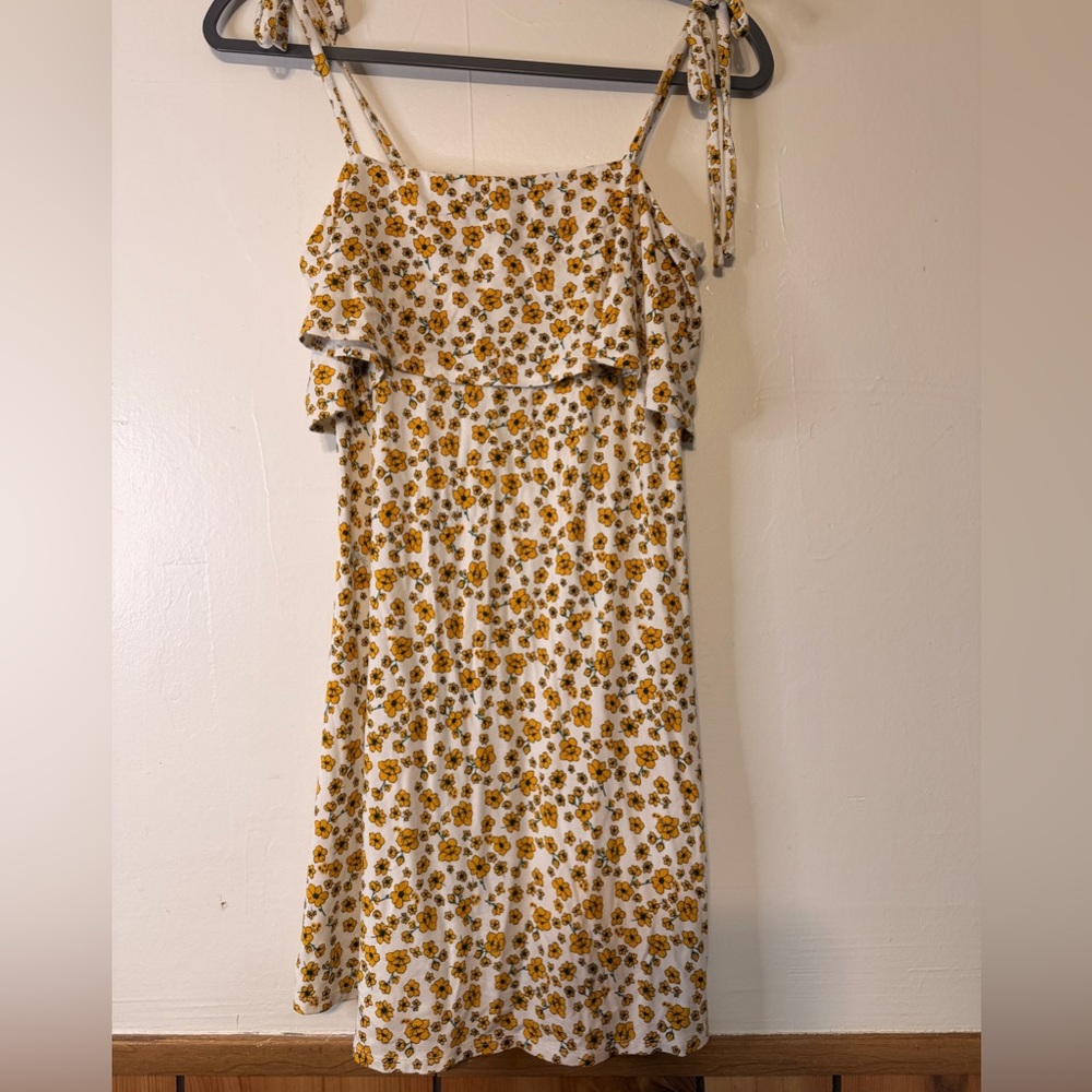 Forever 21 Yellow Floral Mini Dress